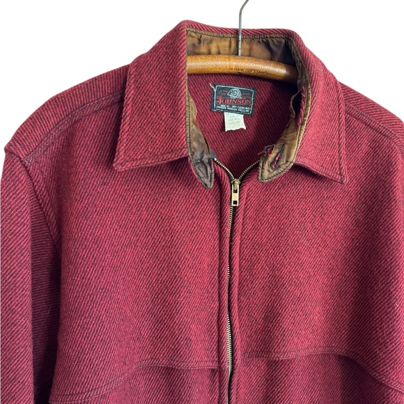 Vintage 1940’s Johnson Woolen Mills Wool Whipcord Zip Jacket size 18 - Picture 4 of 6